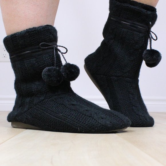 *Patti G Black Slipper Booties - Picture 3 of 7